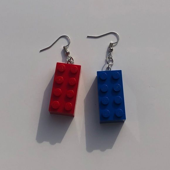 Hand Crafted Jewelry - LEGO 2x4 Earrings 🧩